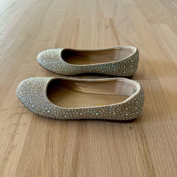 Dream Pairs Girls Glitter Slip On Ballerina Flats, Size 13 - Picture 15 of 16